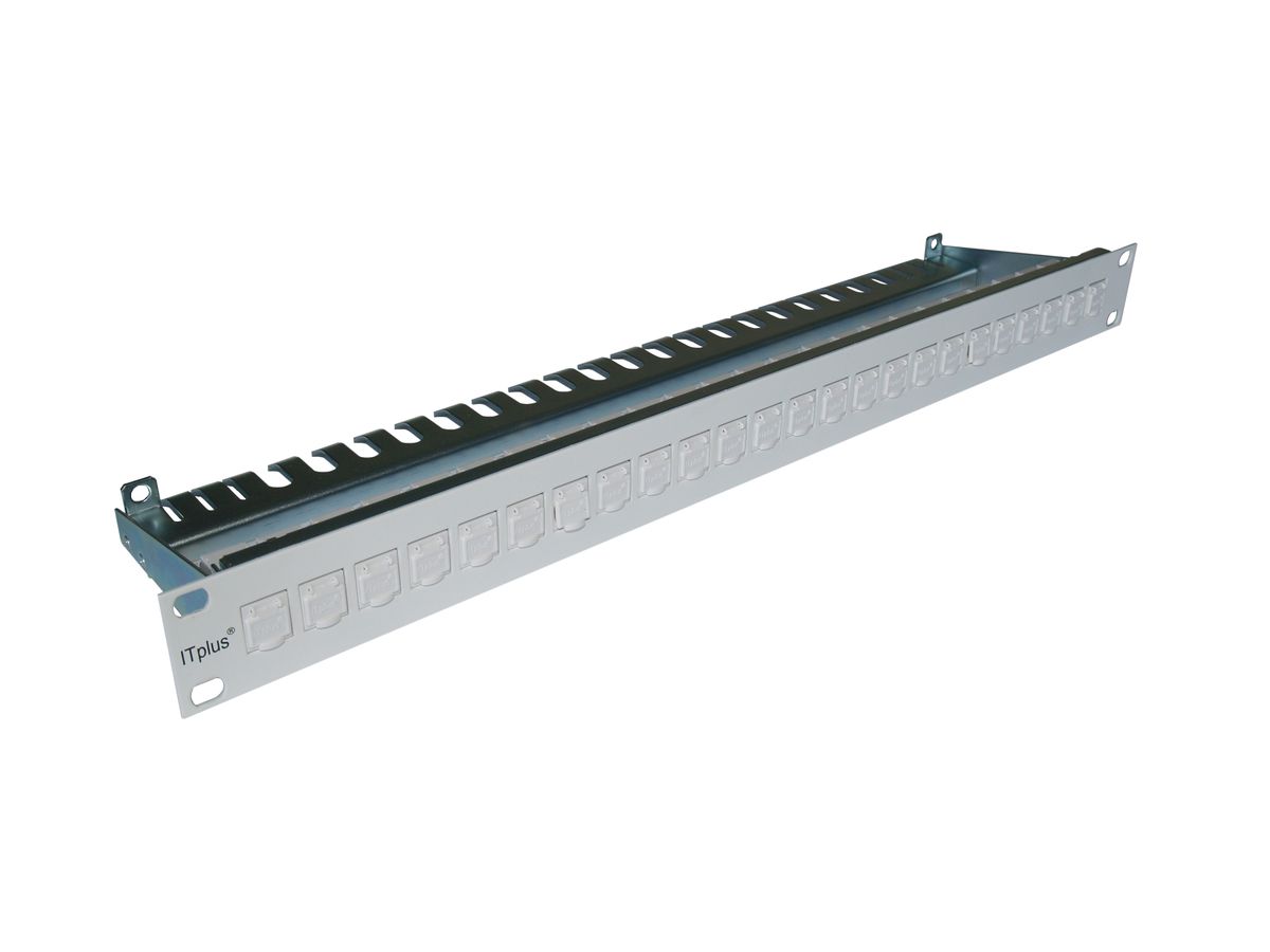 Panel ITplus 1HE 24×RJ45/S weiss