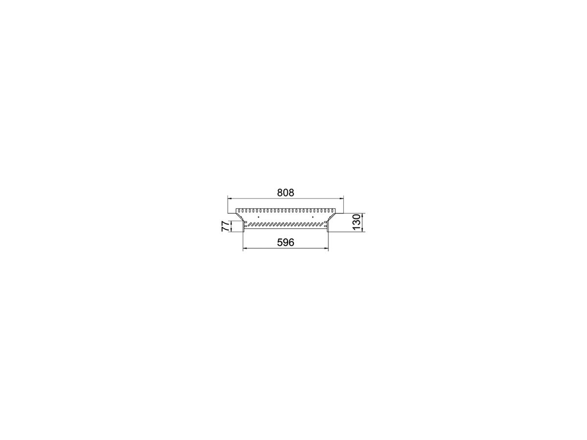 T-Abgang BET RAA 110×600mm Stahl bandverzinkt