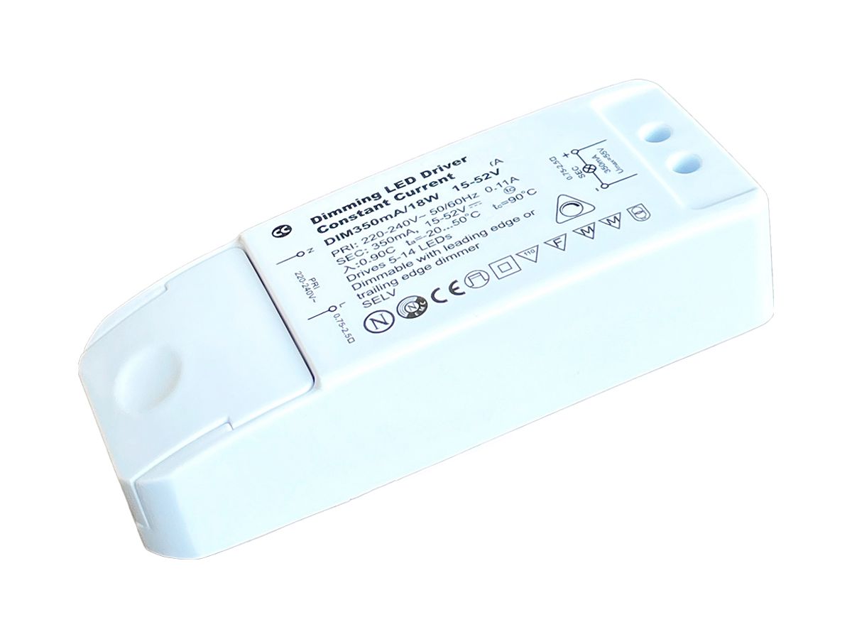 LED-Betriebsgerät Elektrogros 5.25…18W 15…52V 350mA DIM