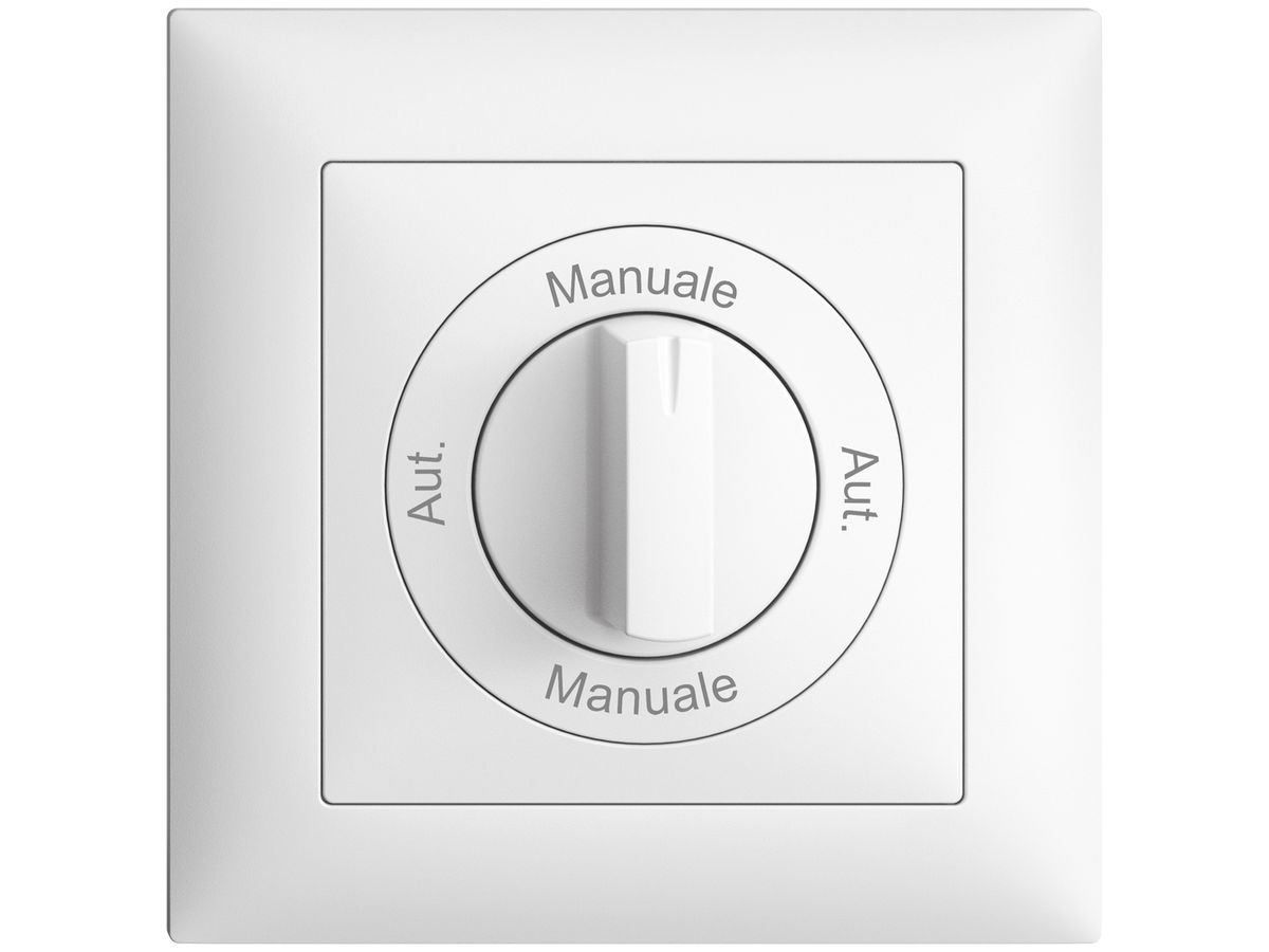 Frontset Aut.-Manuale-Aut.- Manuale EDIZIOdue 88×88mm weiss