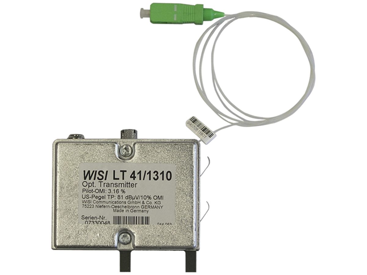 Optischer Sender WISI LT41S 1310nm mit SC/APC-Stecker