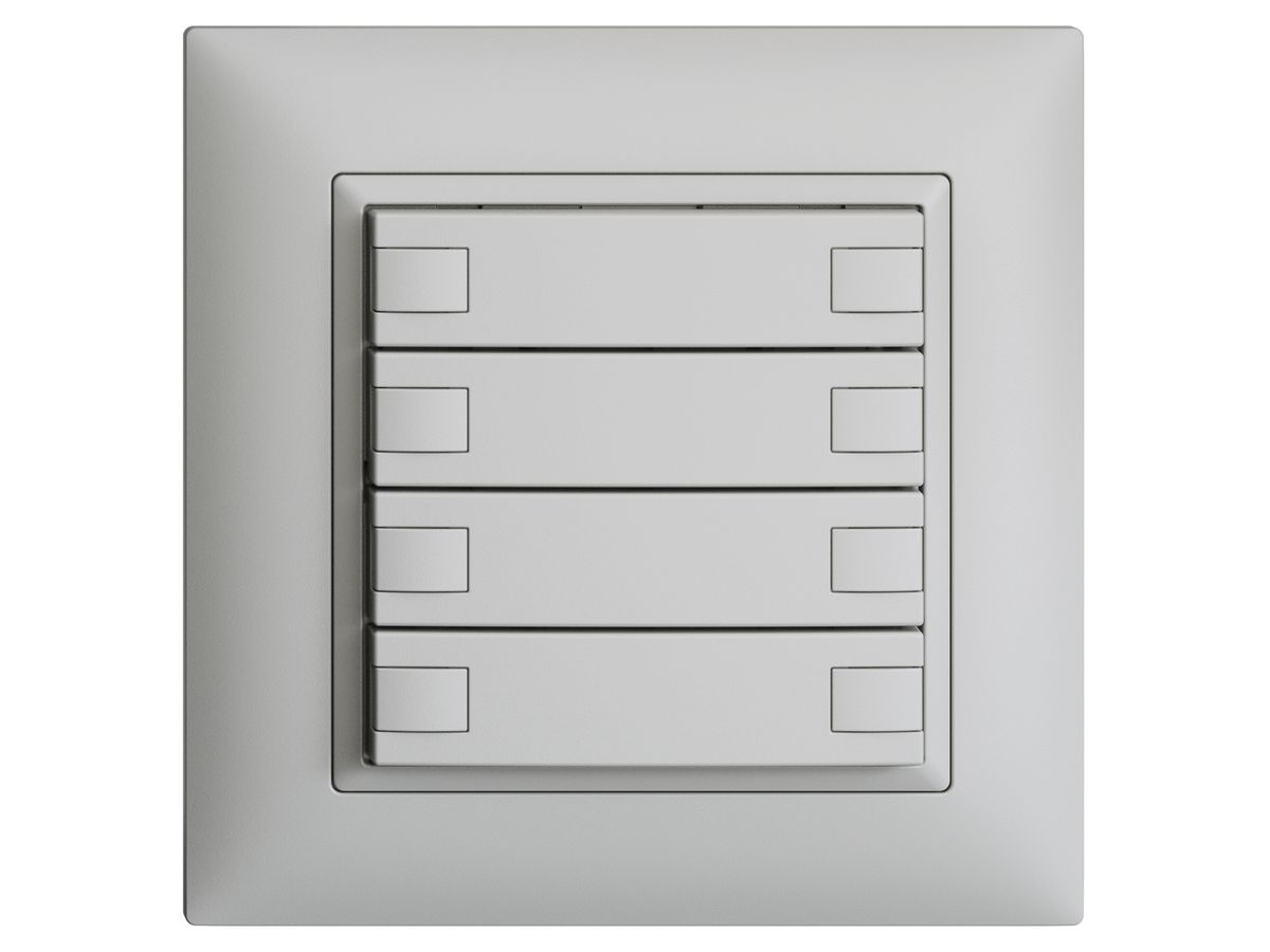 UP-KNX-Taster RGB EDUE FMI, 250mW, o.LED, 8×Taste, 1×Tastenb., hgu