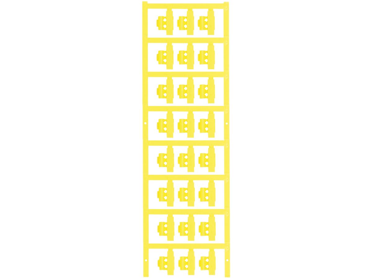 Leitermarkierer Weidmüller MultiCard SFC für Ø3…5mm 21×5.8mm PA66 gelb