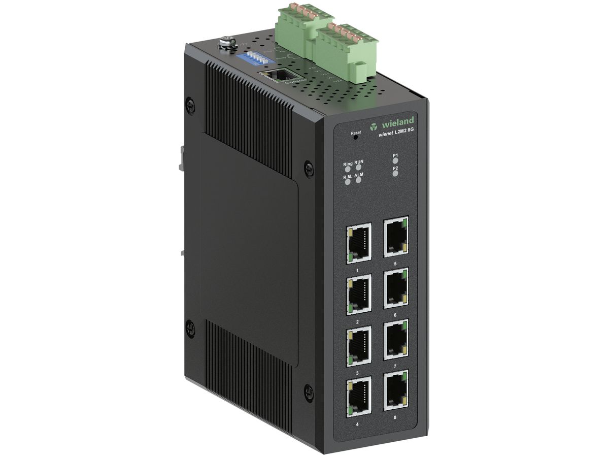 Switch wienet L2MS 8G, 8-Port, 10/100/1000Mbit/s, managed, IP30