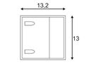 LED-Wandleuchte SLV LOGS WALL, 9.5W 520lm 3000K IP44 anthrazit