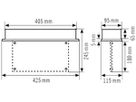 Notleuchte ESYLUX SLD EL LED IR 230V 3W IP40 3h weiss Deckeneinbau