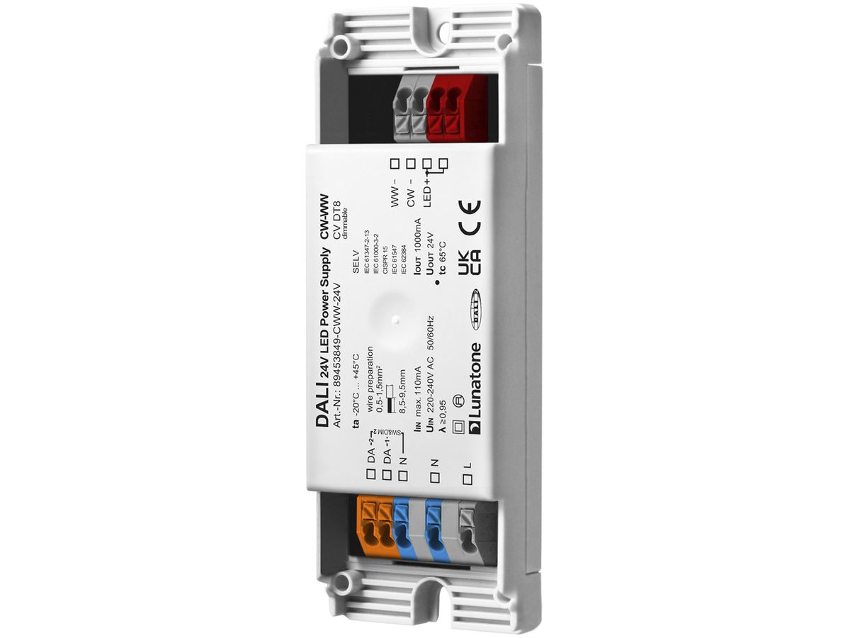 Power Supply LED Ervotech, DALI, 230VAC, 24V, 24W