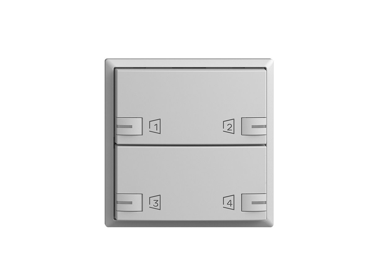 Montageset EDIZIOdue zeptrionAIR F, WLAN, RGB-LED, 2×Taste, 2×Bedienung hgu