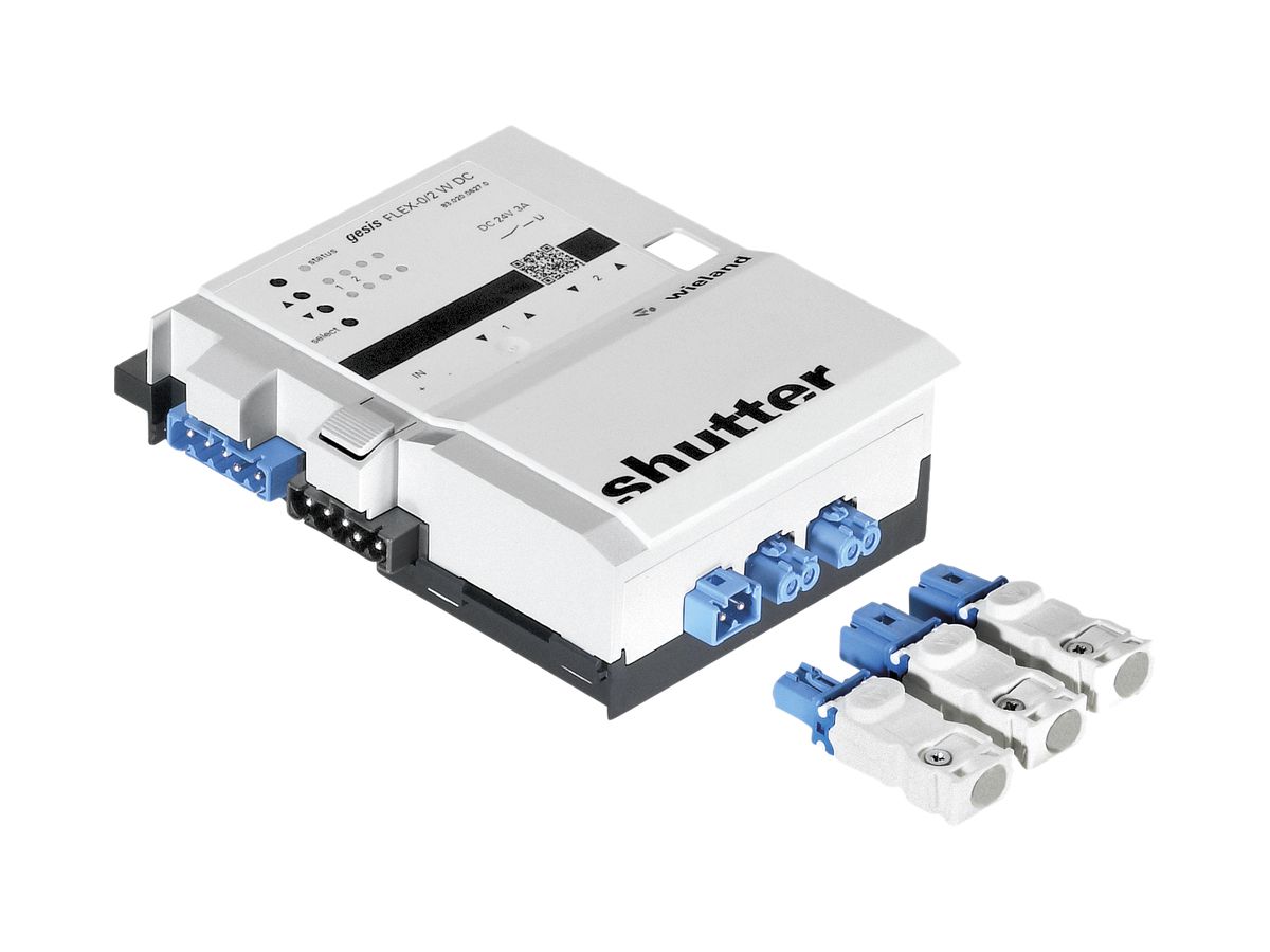 Erweiterungsmodul Wieland gesis, Jalousieausgang 24VDC 2-fach, 3A, Steckersatz