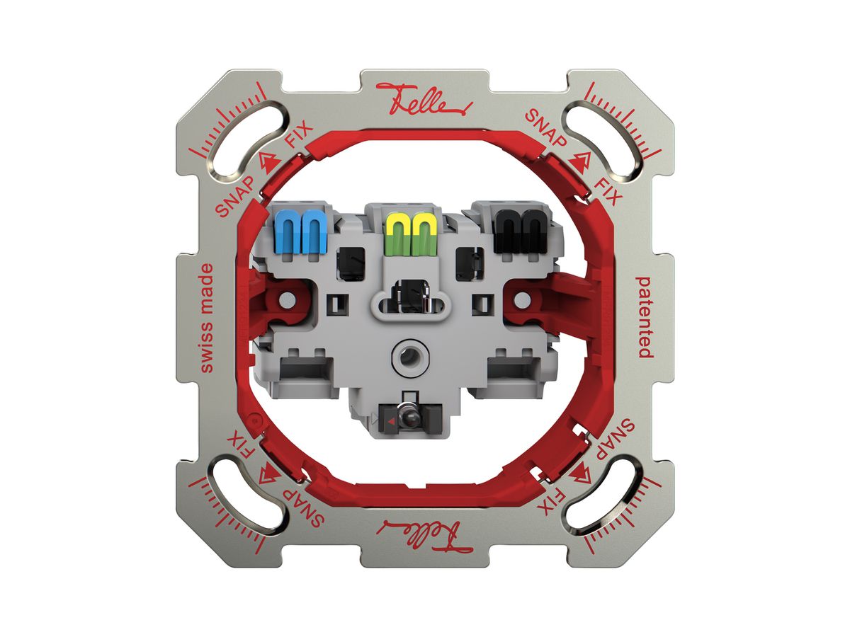 UP-Steckdose Feller SNAPFIX® 1×T23 mit LED rot