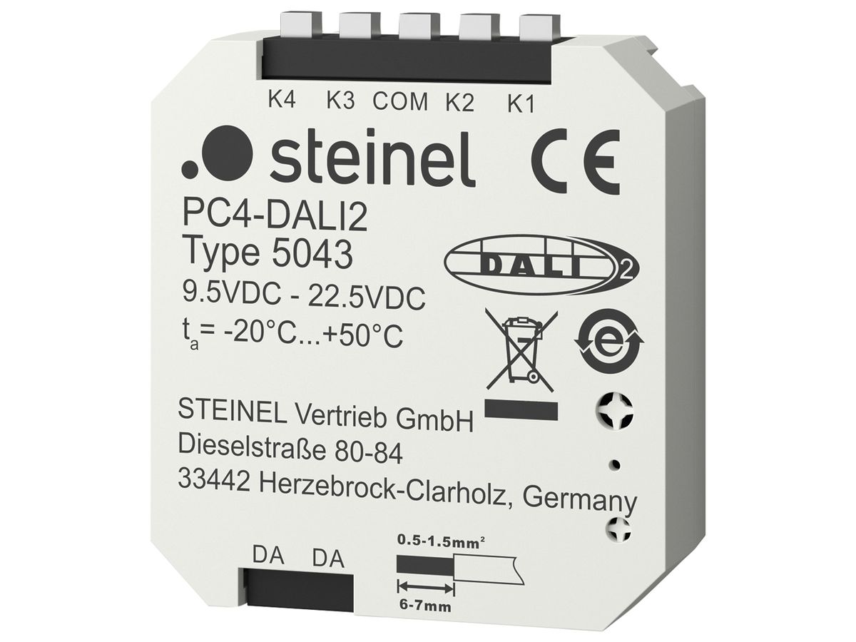 UP-Tasterschnittstelle Steinel PC4-DALI2 IP20 Kunststoff weiss