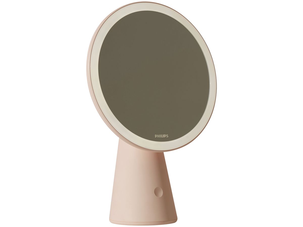 LED-Tischleuchte Philips Mirror 4.5W 80lm 3000…5000K rosa USB Typ A