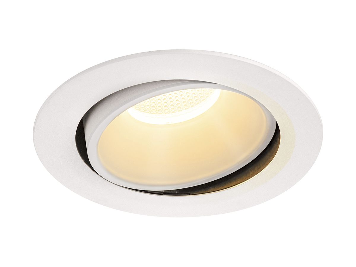 LED-Downlight SLV NUMINOS MOVE XL 37.4W 3550lm 3000K 55° DIM Ø190×118mm ws/ws