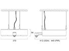 LED-Hallenstrahler Sylvania KubiXx AISLE PIR 110W 19700lm 840 IP65 DIM 440×370