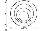 LED-Deckenleuchte LEDVANCE ORBIS SPIRAL Round 63W 4000lm 3000K Ø685mm weiss