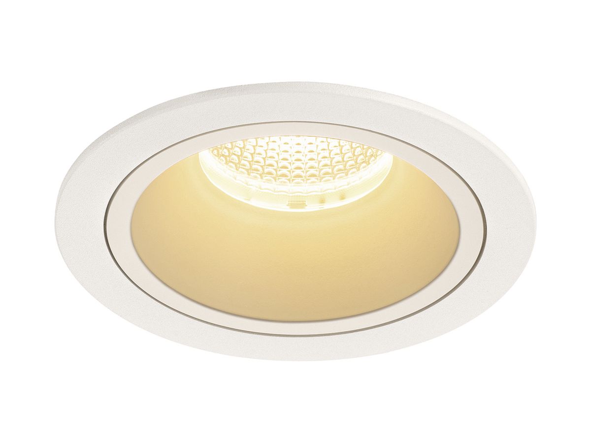 LED-Downlight SLV NUMINOS L 25.4W 2300lm 3000K 20° DIM Ø130×85mm ws/ws