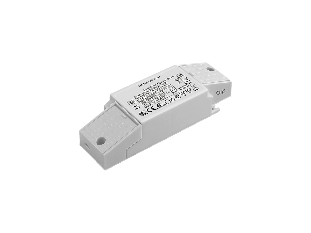 LED-Konverter DOTLUX IP20 13…30W 26…42V 500…700mA DIM