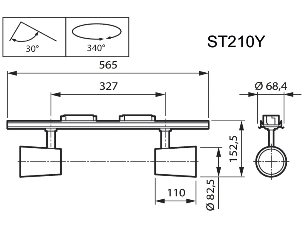 LED-Spot Philips StoreFit CL MB 75W 3700lm 3000K weiss