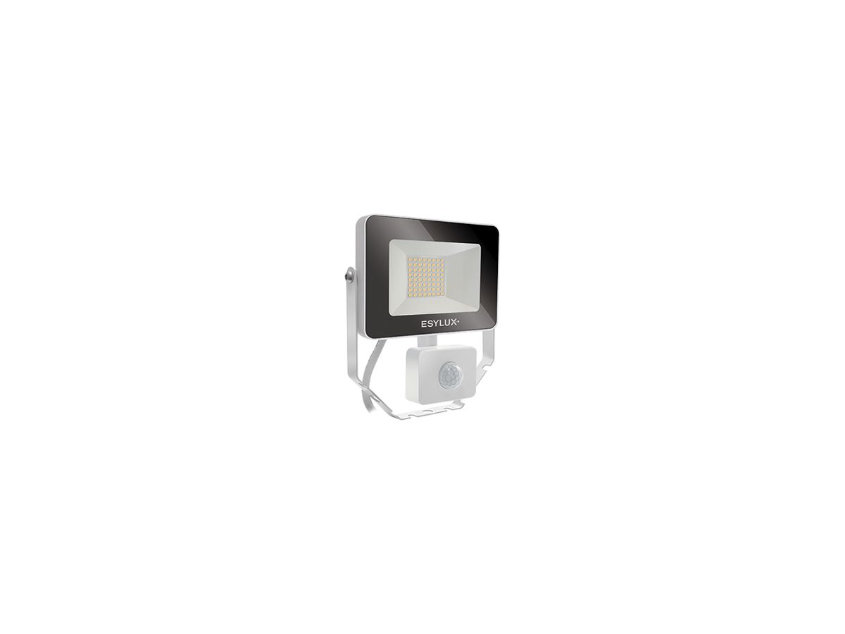 LED-Strahler ESYLUX AFL BASIC, 10W 3000K 1000lm 148×58×160mm IP65, weiss