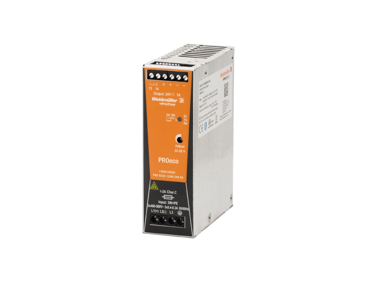 Schaltnetzgerät Weidmüller Connect Power PRO ECO3 120W 24V 5A