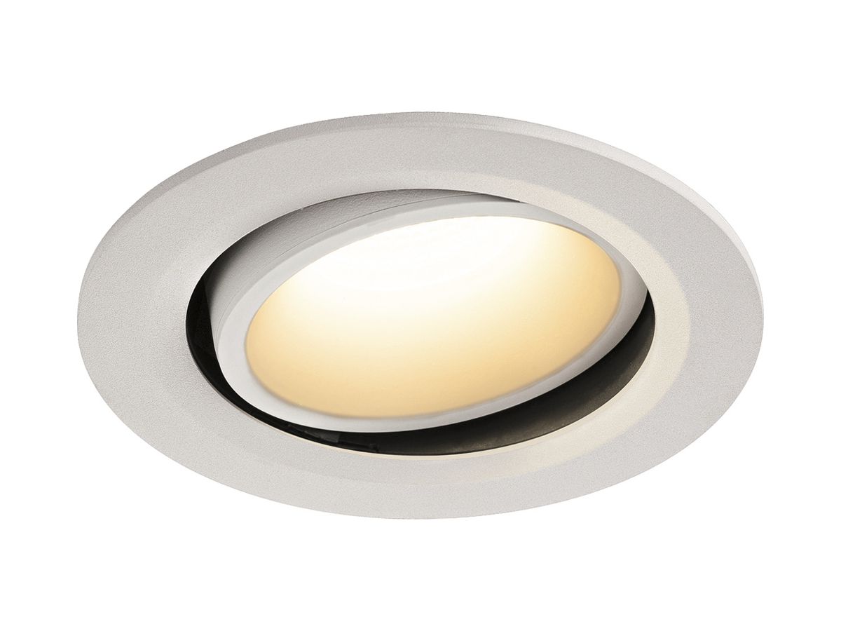 LED-Downlight SLV NUMINOS MOVE L 25.4W 2300lm 3000K 55° DIM Ø160×86mm ws/ws