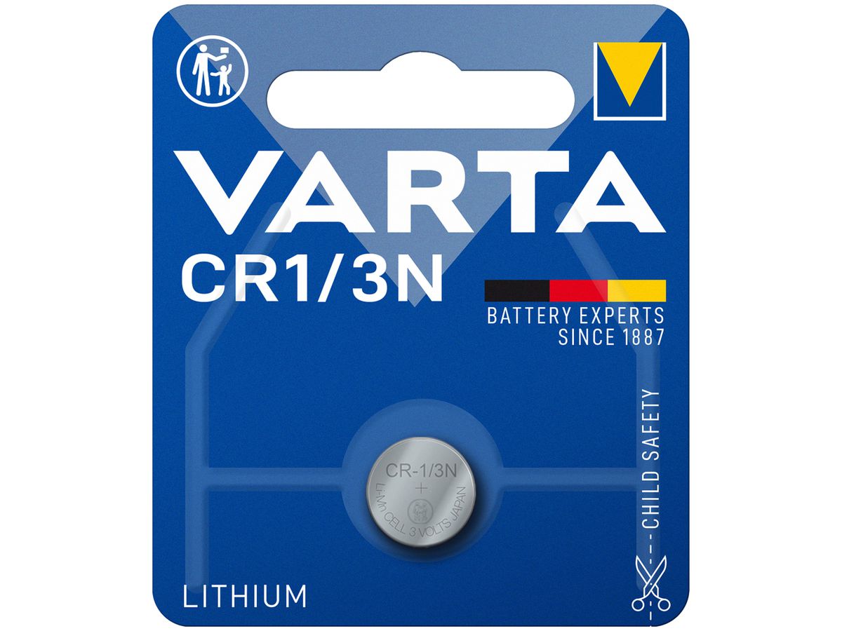 Knopfzelle Lithium VARTA Electronics CR1/3N 3V Blister à 1 Stück