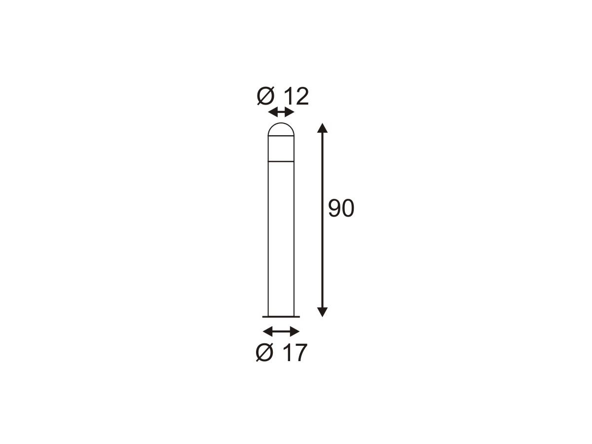 Stehleuchte SLV C-POL, E27 24W IP54 anthrazit