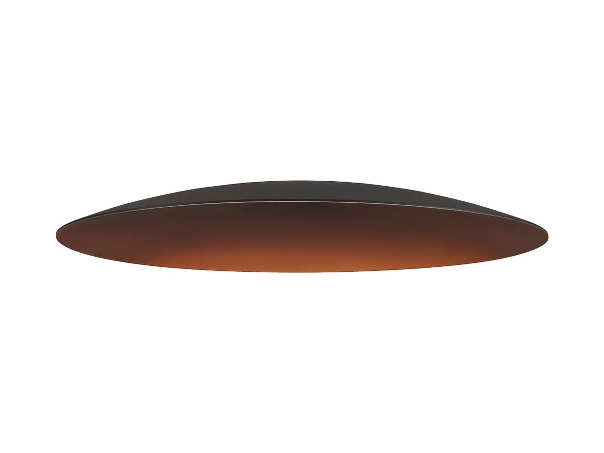 Leuchtenschirm SLV LALU ELYPSE Stahl Ø330×35mm schwarz Bronze unifarbig