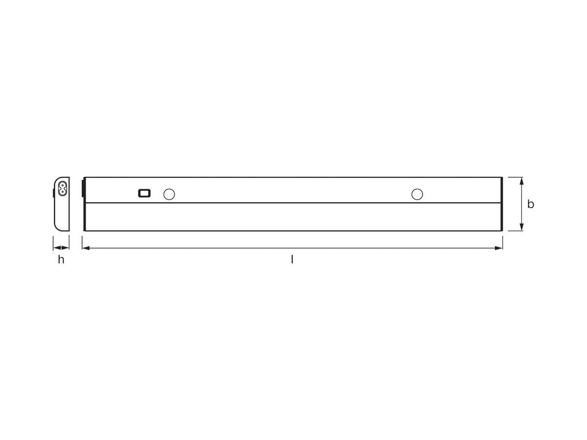 LED-Lichtleiste Ledvance LINEAR LED FLAT SENSOR 840, 230V 12W 4000K