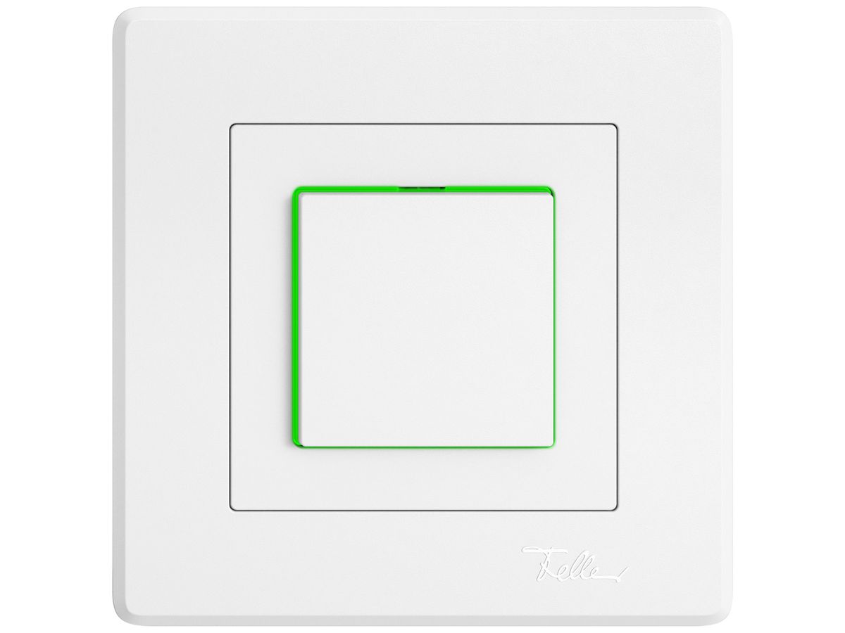 UP-Leuchtdruckschalter EDIZIO.liv SNAPFIX® 3/1L Seitenlinse KS grün ws