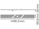 Sensoreinsatz LEDVANCE TruSys® FLEX 8-polig 1498.5mm weiss