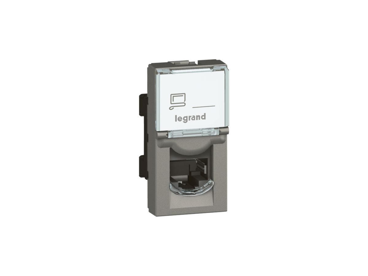 EB-Dose MOS UTP 1×RJ45 magnesium Kat.6 1 Modul