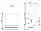 REG-Schaltaktor Theben RM 4 U KNX, 4-fach 16A, 4TE