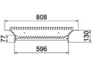 T-Abgang BET RAA 110×600mm Stahl bandverzinkt