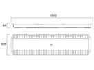 LED-Deckenleuchte Sylvania Sportsbay 122W 18400lm 4000K EM 3h 1500mm weiss