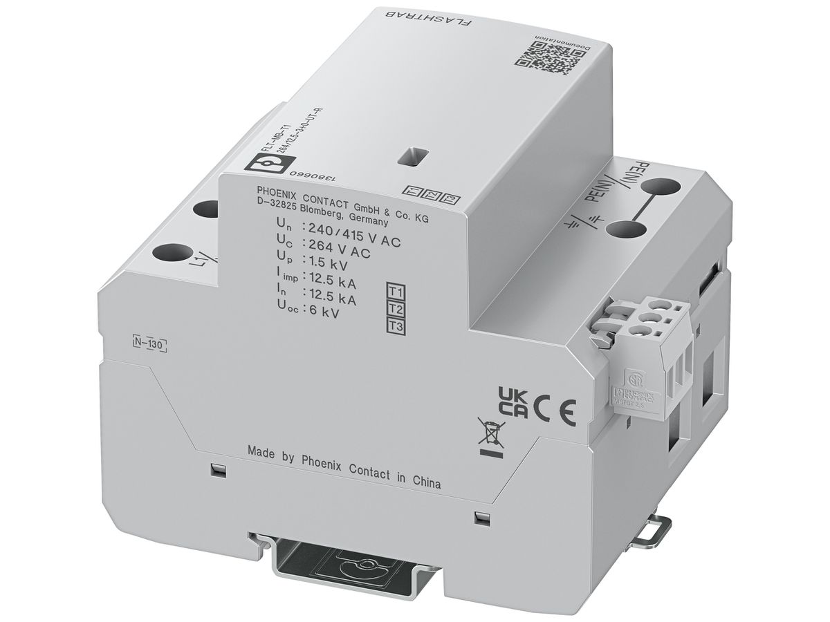 Blitzstrom- und Überspannungsableiterkombination PX FLT-MB-T1-264/12.5-3+0-UT-R