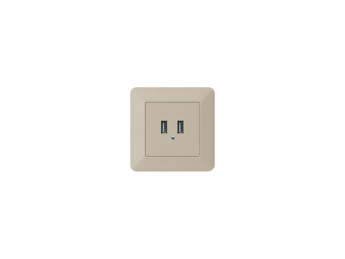 UP-USB-Ladesteckdose Hager kallysto.trend 240V 2400mA beige