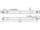 LED-Röhre SubstiTUBE PRO UN HF G13 7.5W 1000lm 830 590mm