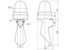 LED-Signalhupe WERMA 434 115…230VAC ro