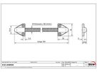 Kabelübergang-Set 300mm, Ø10/8mm, Messing/Kunststoff