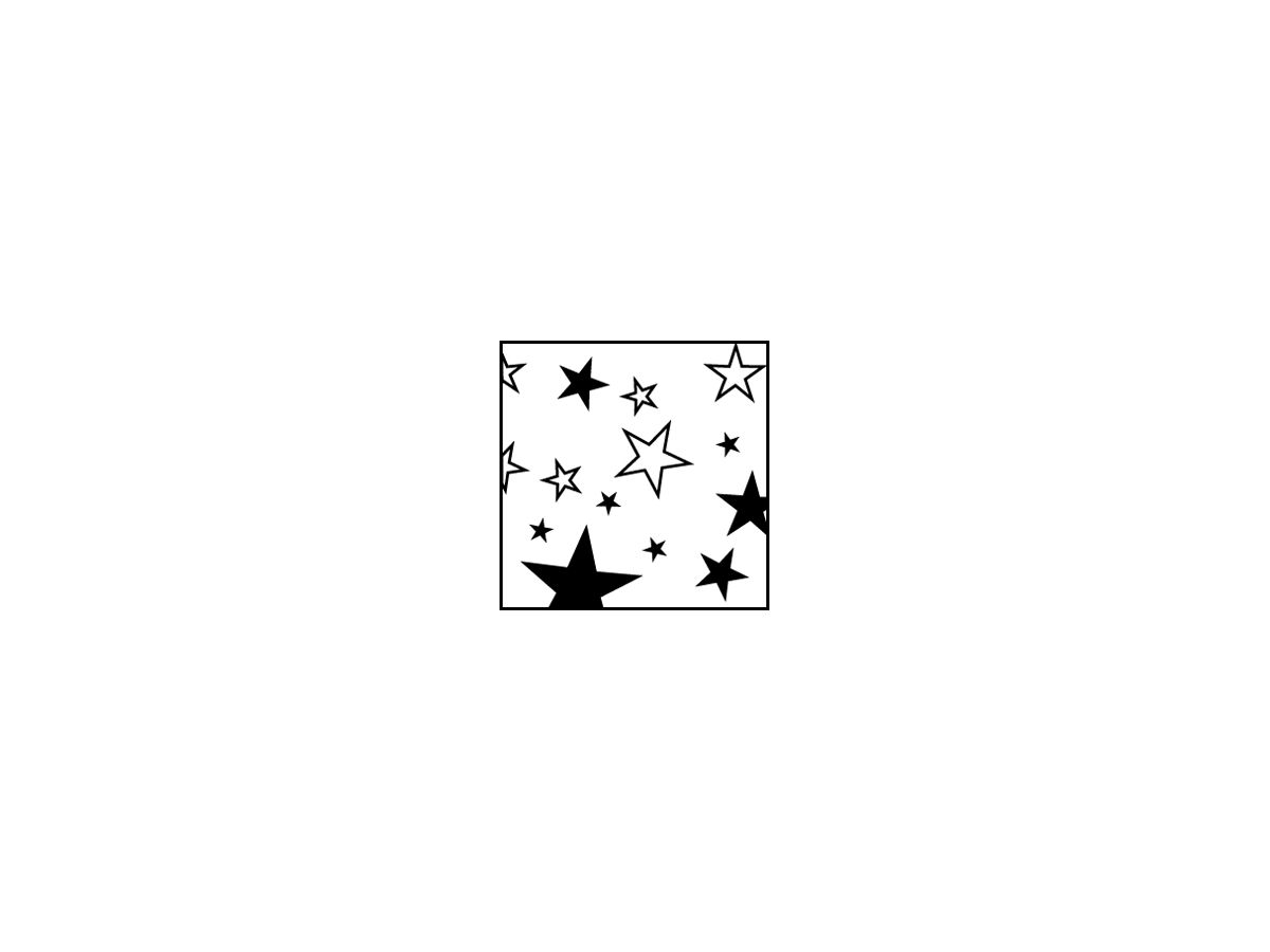 Folie pos.Symbol 'Sterne' EDIZIOdue schwarz 42×42 für Lampe LED
