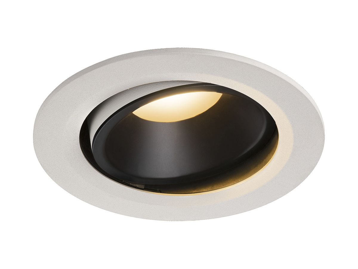 LED-Downlight SLV NUMINOS MOVE L 25.4W 2150lm 2700K 55° DIM Ø160×86mm ws/sz