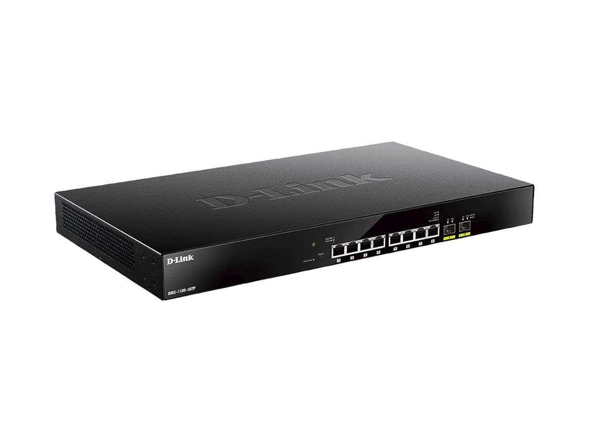 Switch D-LINK DMS-1100-10TP 8-Port 2.5Gbps+2×SFP 10Gbps PoE managed