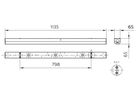 LED-Lichtleiste CoreLine BN126C PSD 54W 6400lm 4000K DALI 1.2m weiss