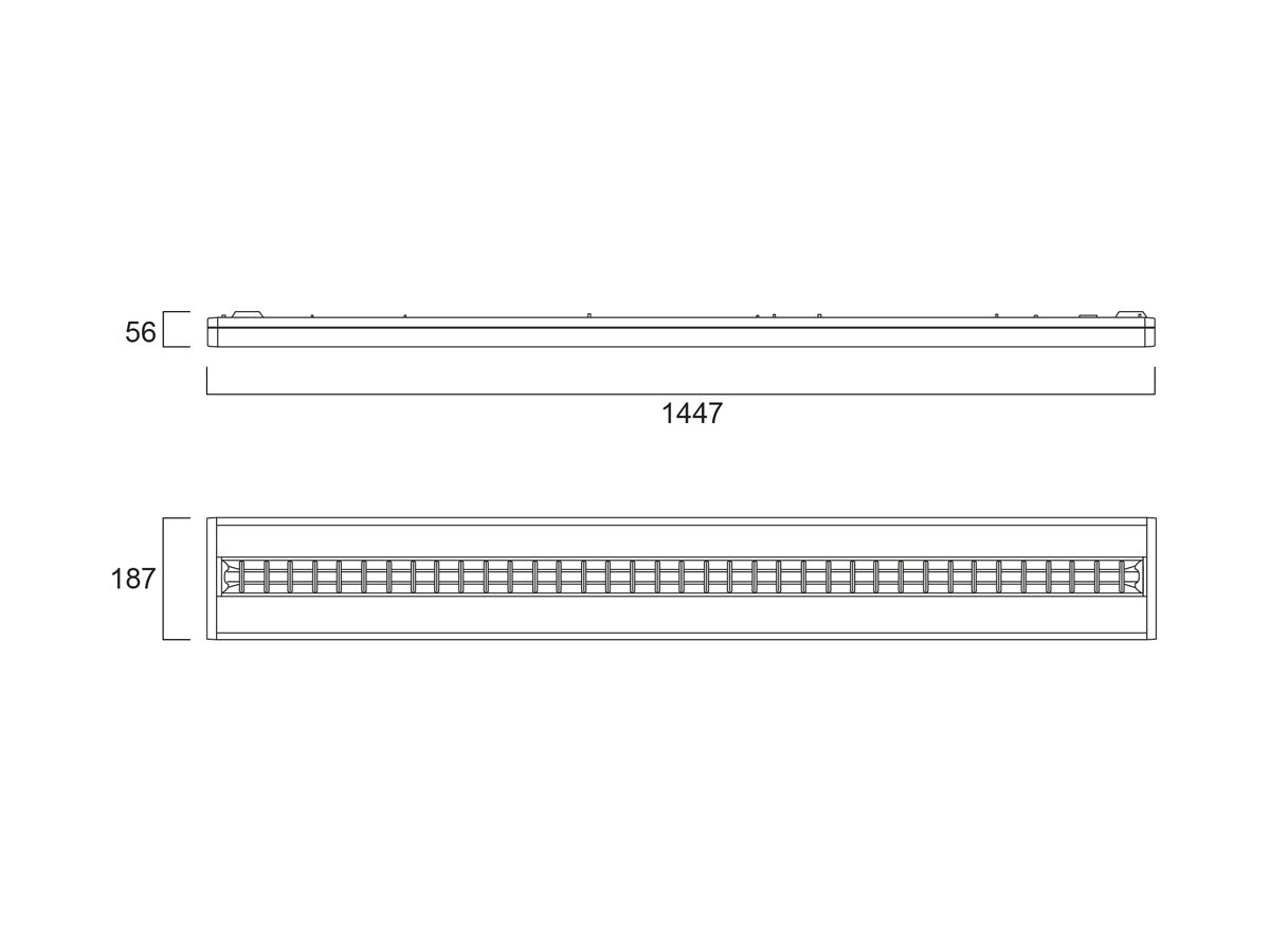 LED-Deckenleuchte Sylvania RANA NEO 1L 37W 4400lm 3000K IP20 DIM weiss