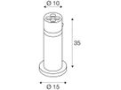 LED-Wegeleuchte SLV R-CUBE 35 15W 800lm 2700/3000K IP65 Ø100×350 anthrazit