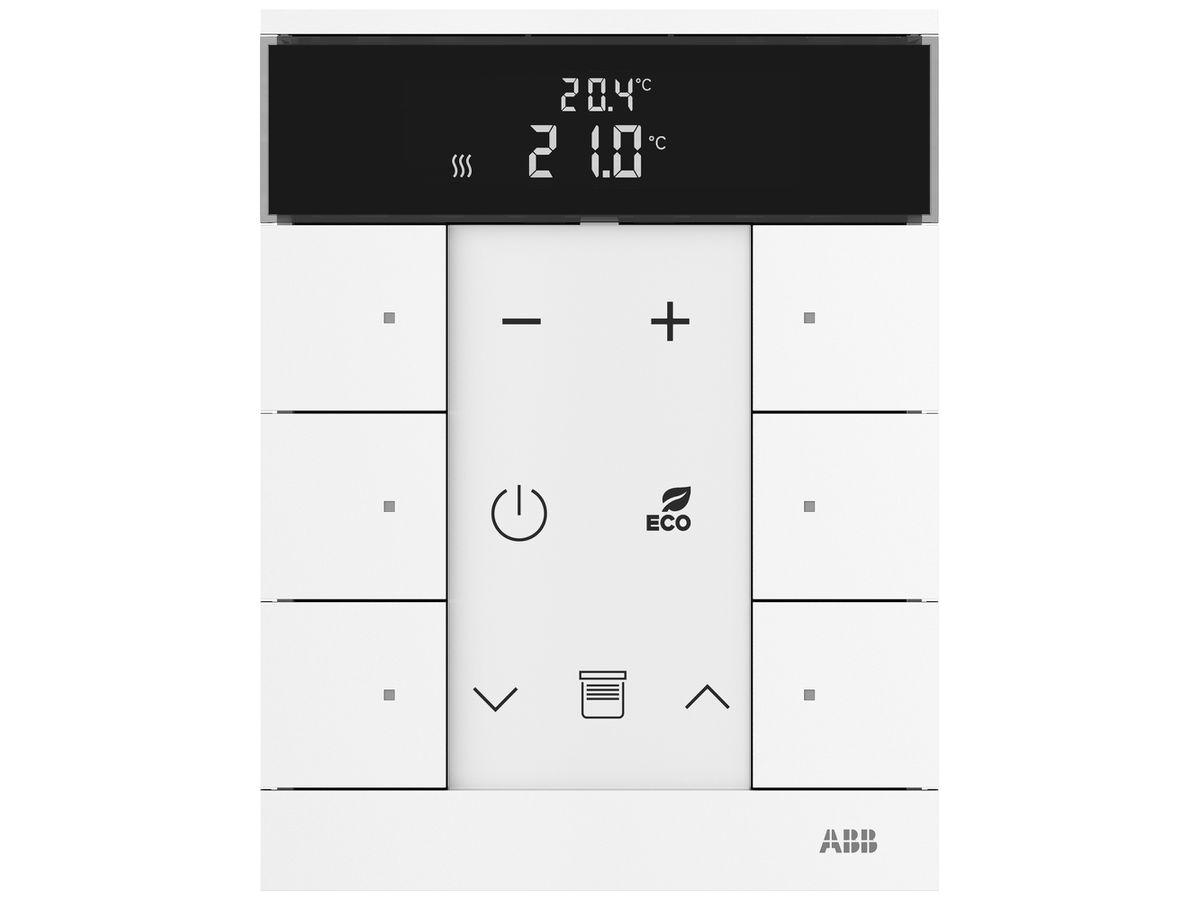 Raumbediengerät ABB-free@home SBR-F-6.0.1, RTR 6 Tasten weiss glanz