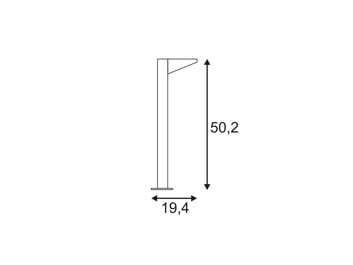 LED-Stehleuchte SLV IPERI 50.5W 320lm 4000K IP44 anthrazit