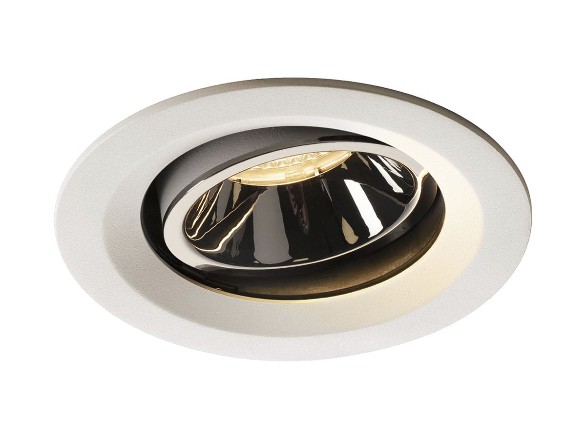 LED-Downlight SLV NUMINOS MOVE M 17.5W 1550lm 3000K 20° DIM Ø135×81mm ws/Cr