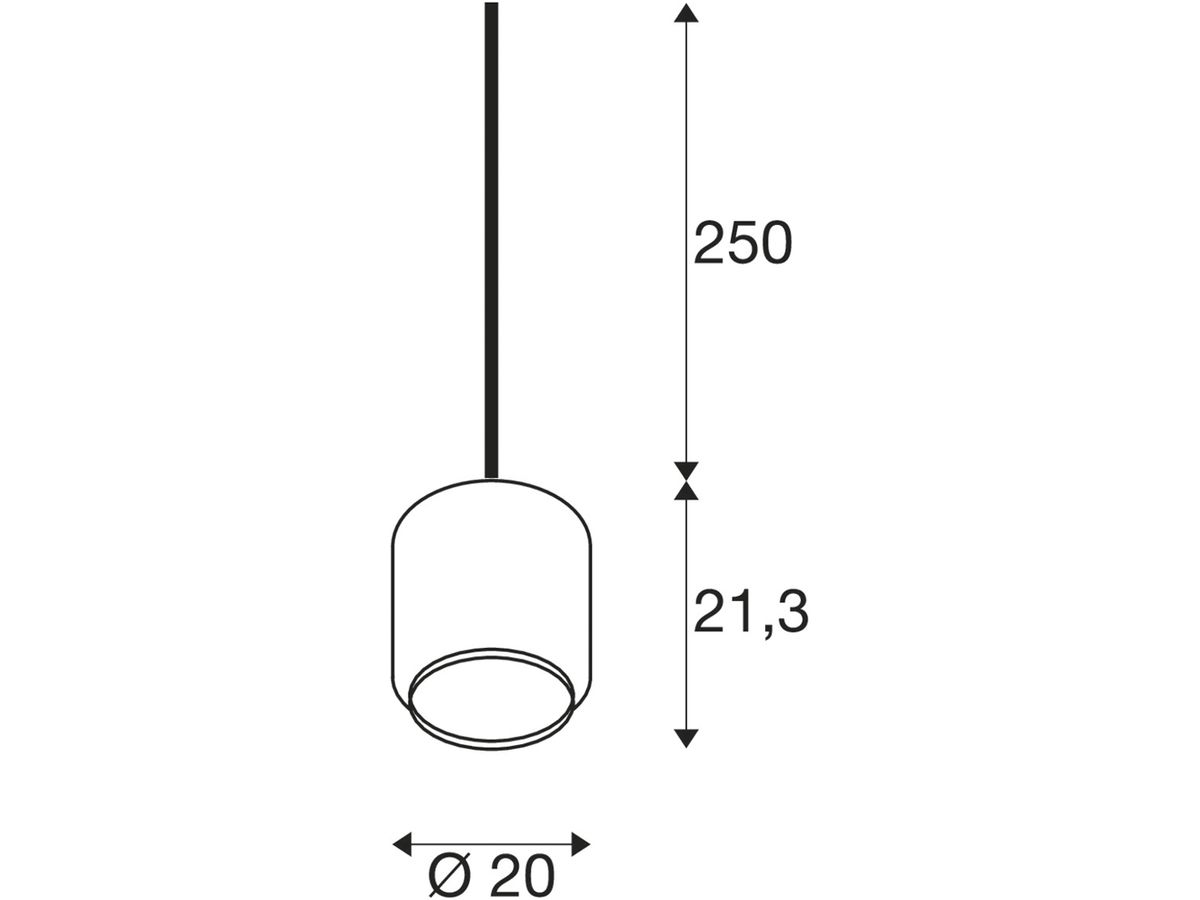 Pendelleuchte SLV PANTILO 20 E27 15W DIM direkt gold/chrom